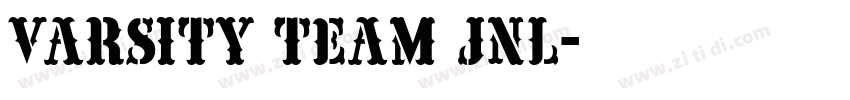 Varsity Team JNL字体转换